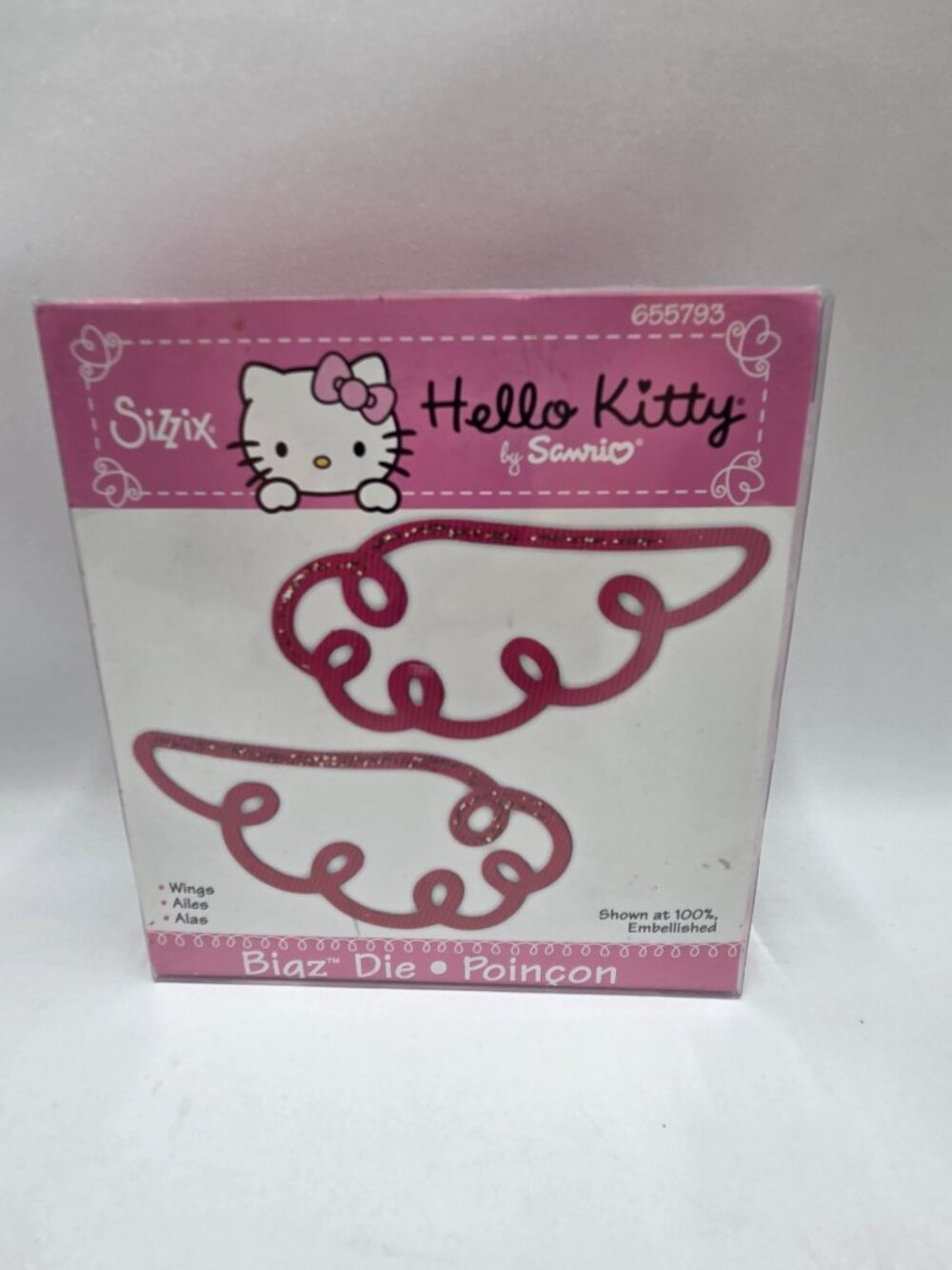 Sizzix Hello Kitty Wings Large Die 655793 by Sanrio Retired 2008
